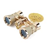 ANGEEK 3 x 25 Classic Foldable Opera Glasses Binoculars Metal Body with Chain...