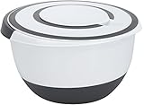 Spetebo Kunststoff Rührschüssel mit Spritzschutz Deckel - 5 Liter -...