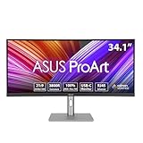 ASUS ProArt PA34VCNV - 34 Zoll UWQHD Professioneller Curved Monitor - 21:9 IPS,...