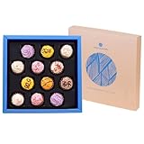 CHOCOLISSIMO - Schokolade Geschenk - 12 handgemachte Cupcake Luxus Pralinen in...
