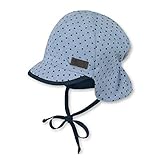 Sterntaler Baby - Jungen Schirmmütze Mit Nackenschutz 1601931 Sonnenhut, Blau...