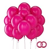 Matt Rose Rot Luftballons 12 Zoll, 110 Stück Vakuumverpackte Partyballons aus...