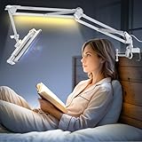 CACENCAN Tablethalterungen für Bett mit Lampe, Tablet Halterung Bett,...