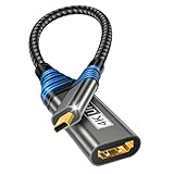 Micro HDMI auf HDMI Adapter,4K@60Hz 3D 1080P Typ D auf A Adapterkabel...