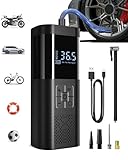 SERVOMASTER Elektrische Luftpumpe, Tragbare Akku Fahrradpumpe mit alle ventile,...