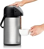 Vondior Airpot Pumpkanne 1,9 liters - Professionelle isolierte Kaffeekaraffe aus...