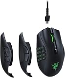 Razer Naga Pro - Modulare kabellose Gaming Maus mit austauschbaren Seitenteilen...