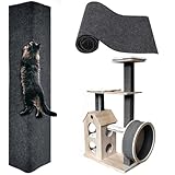 Bixury Kratzmatte Katze Kratzmatte Selbstklebend, Kratzteppich Katze, Kratzwand...