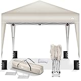 tillvex Pavillon 3x3m wasserdicht + 4er Set Sandsäcke | Pop-Up Faltpavillon...