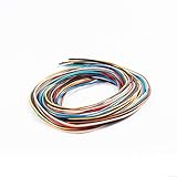 AURORIS - Farbmix Lederband rund - Ø 1mm - je 1 m der Farben schwarz braun...