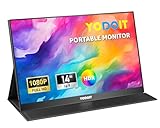 Yodoit Tragbarer 14 Zoll Monitor - 1920 × 1080 FHD IPS Display Mit USB Typ C...