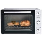 Bestron AOV45 2-in-1 Mini-Backofen mit Drehspieß, 45 Liter, 1800 W, Edelstahl,...
