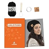 myboshi Strickset Mütze Elgin, Strickset für Anfänger, inkl. No.1 Wolle,...