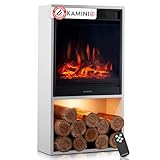 KAMINIO Elektrokamin Hugo - Elektrischer Kaminofen mit Heizung,...