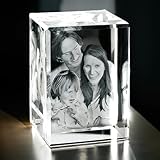 contento 3D Glasbild | Eigenes Bild in Glas gelasert | bis 4 Personen/Tiere |...