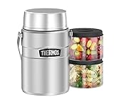 Thermos STAINLESS KING Thermobehälter für Essen silber 1,20l - Edelstahl,...