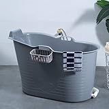 Mobile Badewanne, Ideal für das kleines Badezimmer, 97x52x65cm, Stylisch und...