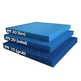 Pondlife Filterschaum blau 50x50x3 cm zur optimalen Verwendung als Filtermedium...