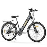 Eleglide E-Bike, T1 Step-Thru Elektrofahrrad 27.5'' Trekkingrad E-Citybike mit...