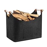Dyaucwpo Holzkorb für Kaminholz, Kaminholzkorb mit Verstärktem Holzgriff,...