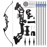 SERfawnCH Pfeil und Bogen Set Recurvebogen Set 30/40LBS 51' für Rechtshänder...
