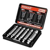 Mr.wintek 6-teiliges Schraubenausdreher Set, #0–#4, Easy Out Linksausdreher...