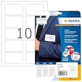 HERMA 4587 Namensetiketten ablösbar, 10 Blatt, 80 x 50 mm, 10 pro A4 Bogen, 100...