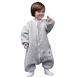 MIKAFEN Schläfsack Baby Langarm Winter kinderSchlafsack 2.0Tog,Hund Muster Baby...