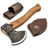 BeaverCraft Spaltaxt Beil Handgeschmiedet AX3 - Campingbeil Axt Holz Spalten...