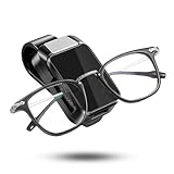 SUNNIFLY Brillenhalter für Auto Sonnenblende, Snap-on Sonnenbrillenhalter Auto,...