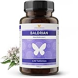 120 Baldrian Tabletten EXTRA STARK für 4 Monate, hochdosiert, 50:1 Extrakt:...