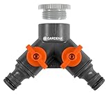 Gardena 940 (936) 2-Wege Ventil für den Wasserhahn, 21 mm G 1/2 Zoll oder 26,5...