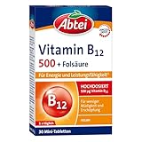Abtei Vitamin B12 plus Folsäure - für Energie und Leistungsfähigkeit -...