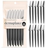Kitsch Dermaplaning Tool - Face Razors for Women | Eyebrow Razor & Face Shaver...