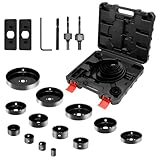 CCLIFE Lochsäge Set Ø19mm-152mm 19tlg Lochbohrer Lochkreissäge Schnitttiefe...