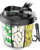 Tablettenbox 7 Tage Morgens Mittags Abends – Runde Medikamentenbox mit 7...