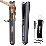 Straxelle 2 in 1 Glätteisen Kabellos und Lockenstab,Haarglätter mit 10000mAh...