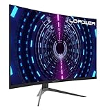 LC-POWER 32 Zoll Gaming Curved Monitor, WQHD 2560 x 1440, Free Sync, 1ms, 165Hz,...