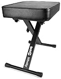 RockJam Premium Adjustable Padded Keyboard Bench or Digital Piano Stool,...