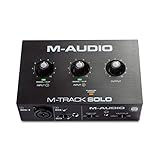 M-Audio M-Track Solo – USB Audio Interface für Aufnahmen, Streaming und...