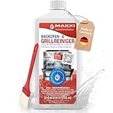 MAXXI CLEAN | Backofen & Grillreiniger - das Original | 1x 750 ml + 1x Pinsel |...