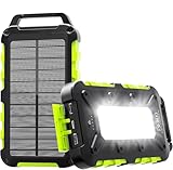 Solar Powerbank 26800mAh PD 15W Tragbares powerbank solar USB C Outdoor...