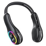 PAVIBOIN Tragbarer Hals-Ventilator, Halsventilator USB Wiederaufladbarer...