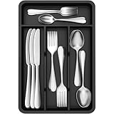 Lifewit kleiner Besteckkasten für Schubladen, 4 Fächern Besteck Organizer,...
