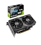 ASUS GeForce Dual RTX 3060 12GB V2 OC Edition Gaming Grafikkarte (GDDR6...