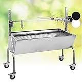 OneConcept 2-in-1 Rotisserie Grill mit Motor mit Drehspieß, Großer Spießgrill...