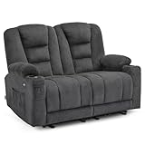 M MCombo Elektrisch 2er Sitzer Sofa mit Schlaffunktion, 2er Relaxsofa mit Taste...