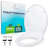 Zenacasa® Premium Toilettendeckel mit absenkautomatik antibakteriell oval weiß...