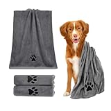ZHYUAN 2 Stück Trockentuch Hunde Hundehandtuch Große Hunde Handtuch extra...