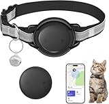 JIARUI GPS Tracker Katze Halsband, Katzentracker Klein GPS Ohne ABO, Arbeite mit...